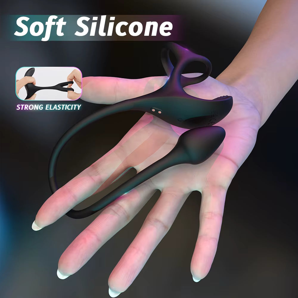 AlphaPlug Prostate Massager for Men with Vibrating Cock Ring