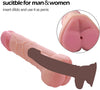 Double Function Hollow Penis Sleeve And Soft Realistic Dildo - Lusty Age