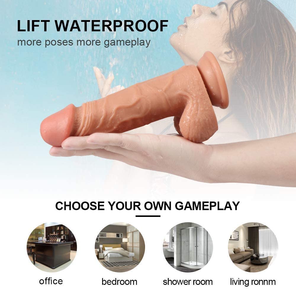 Realistic Penis Remote Control Dildo Vibrator - Lusty Age