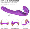 Double Head G-Spot Stimulate Clitoris Realistic Dildo Lesbian Vibrator - Lusty Age