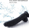 Women G-spot pleasure dildo with beads ( black ) - Lusty Age