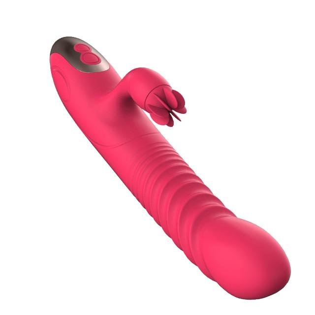 Dildo Heating G Spot Dual Vibrator - Lusty Age