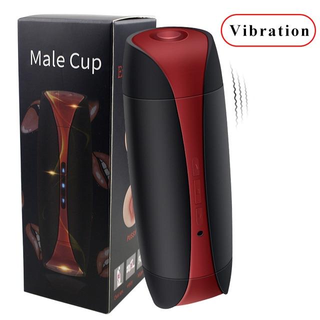 Real Vagina Male Masturbator Vibrator Cup - Lusty Age