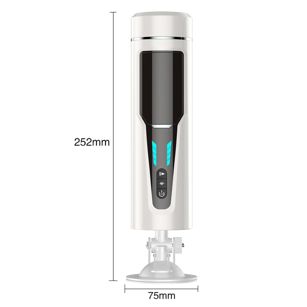 7 frequencies Automatic Piston Telescopic Rotation Male Masturbator - Lusty Age