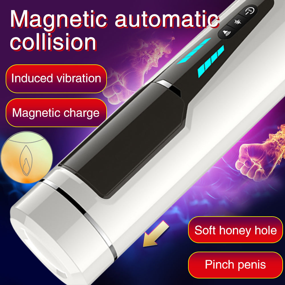 7 frequencies Automatic Piston Telescopic Rotation Male Masturbator - Lusty Age