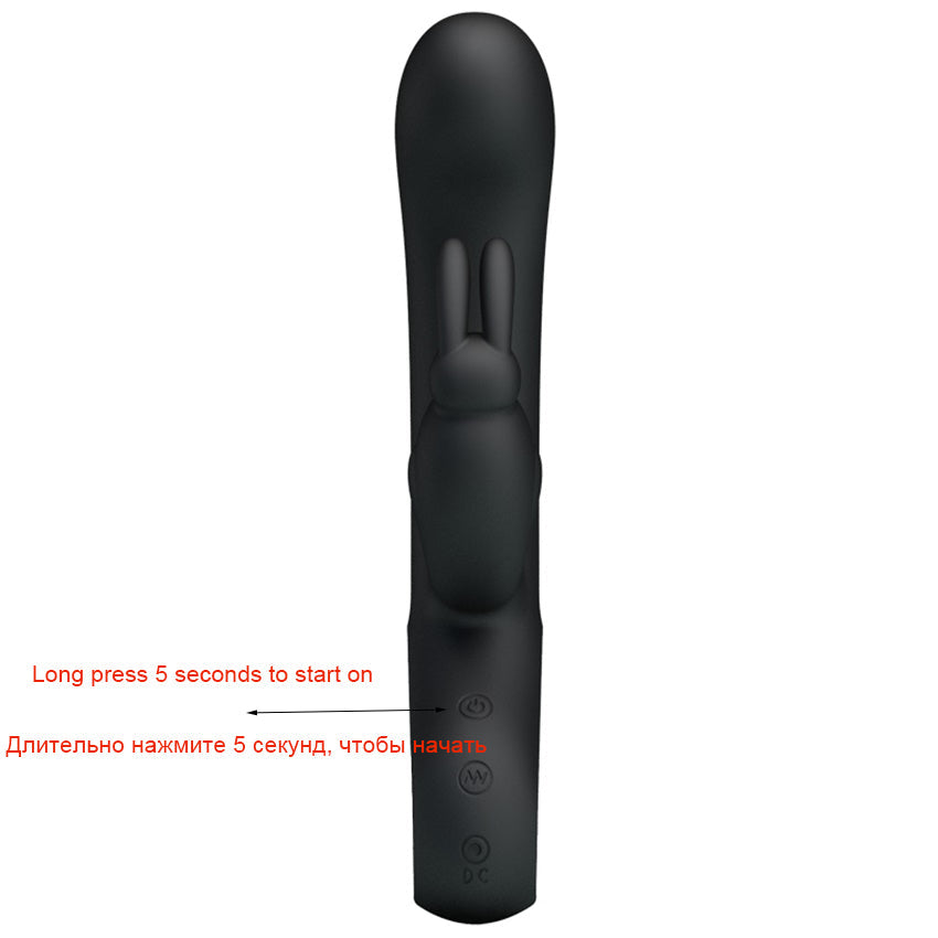 USB Rechargeable 12 Speed Rabbit Vibrator - Lusty Age