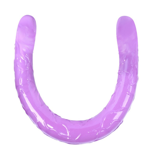 Double Long Soft Jelly Realistic Dildo - Lusty Age