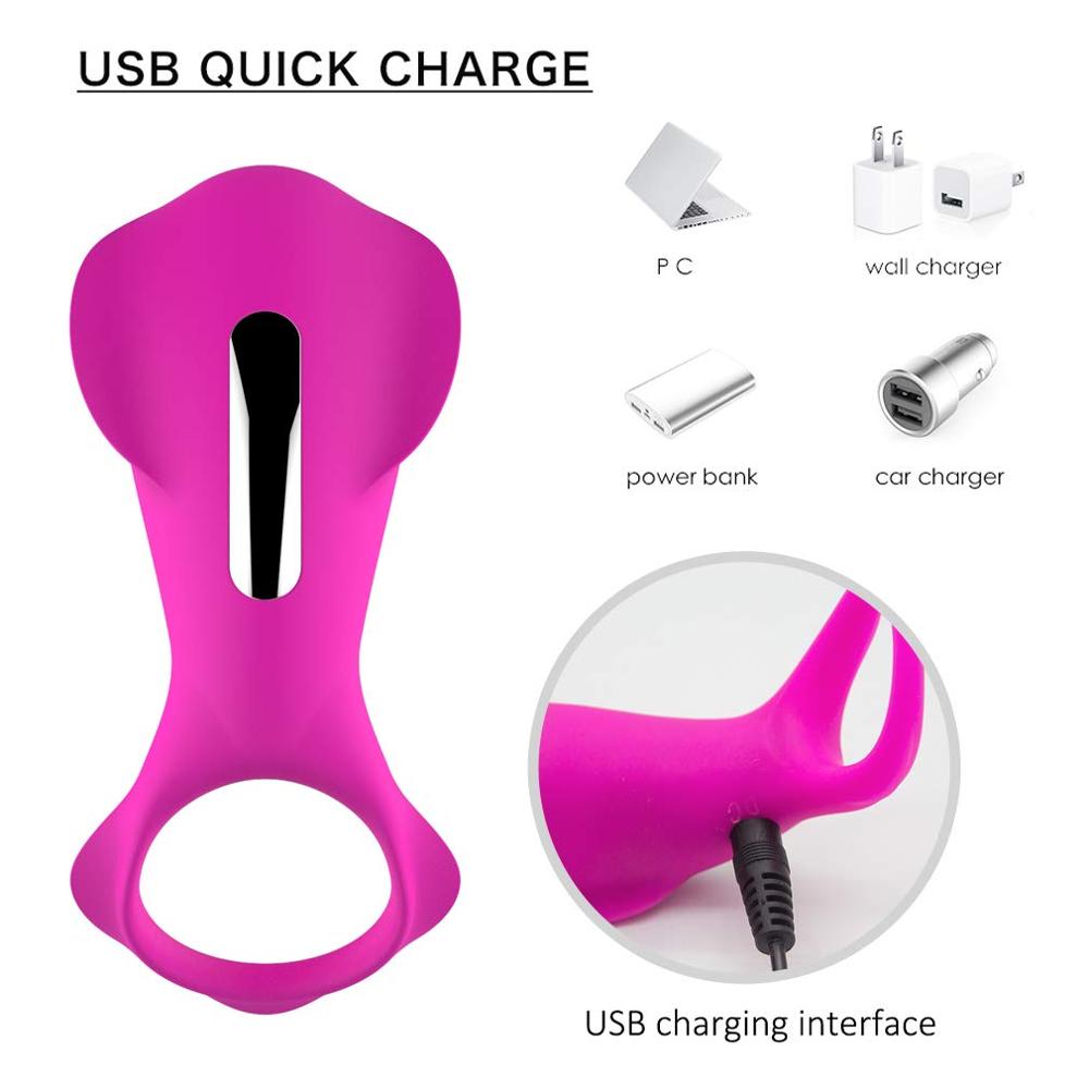 Penis Vibration Ring Cock Powerful Vibrator Clitoris Stimulator Prostate Vibrator - Lusty Age