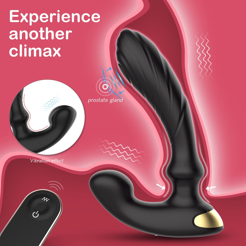 Remote Control Thumping Male Prostate Massager Anal Butt Plug And Dildo Vibrator For Women - Lusty Age