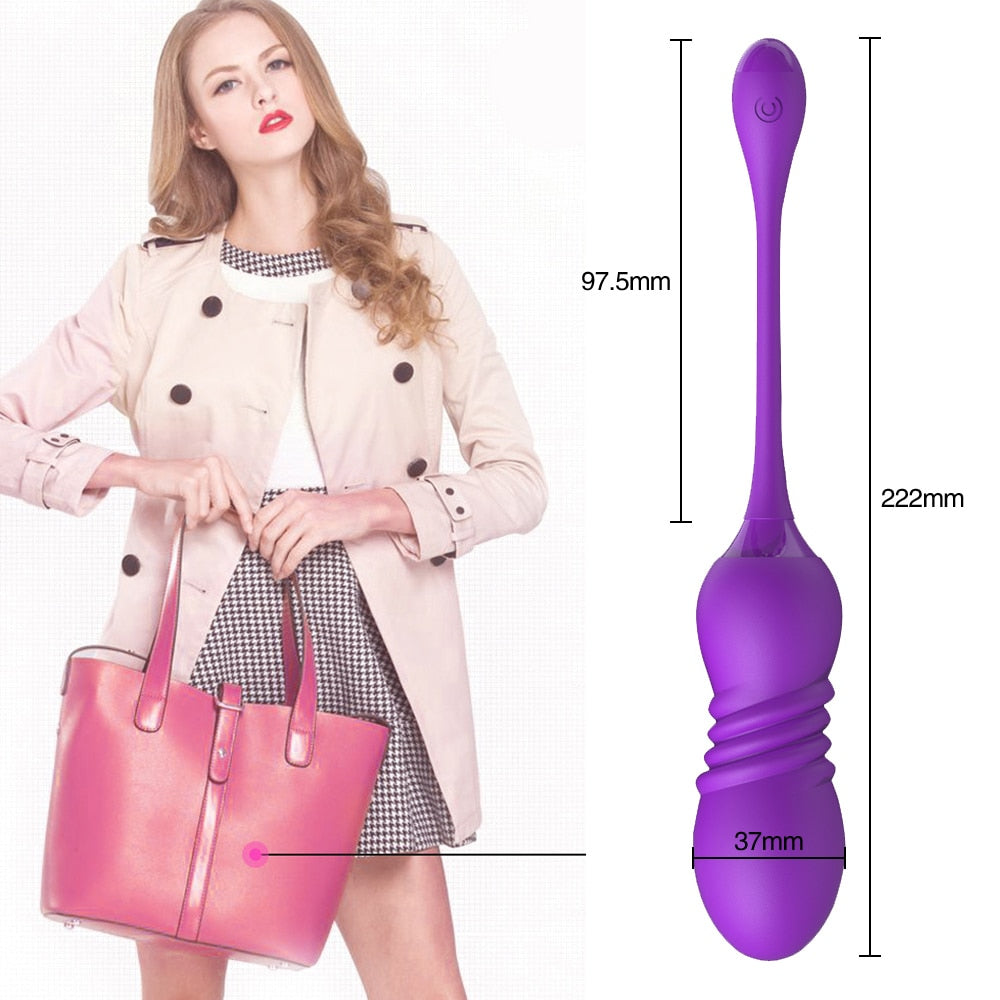 Telescopic Dildo Remote Control Vibrators for Women - Lusty Age