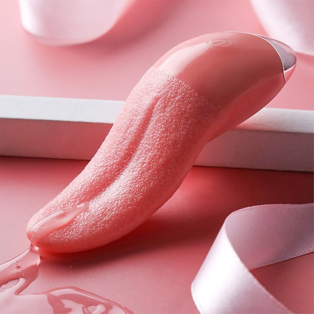 Realistic Tongue Licking Vibrator - Lusty Age