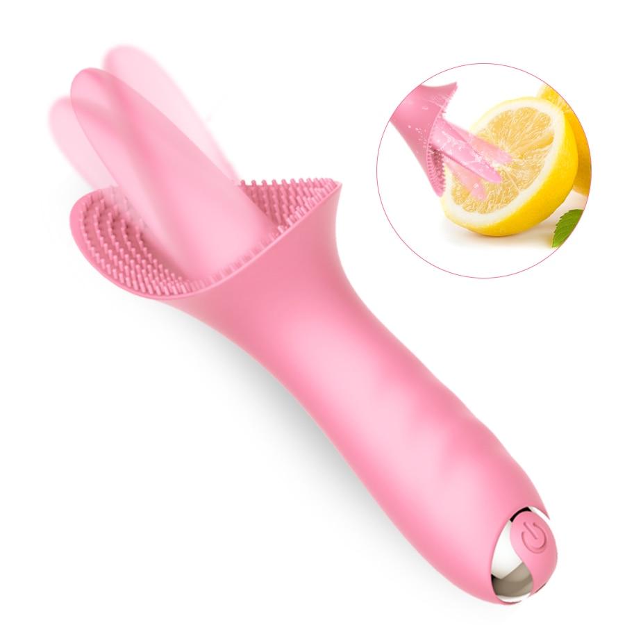 10 Modes Dildo Tongue Vibrator Nipple Massage - Lusty Age